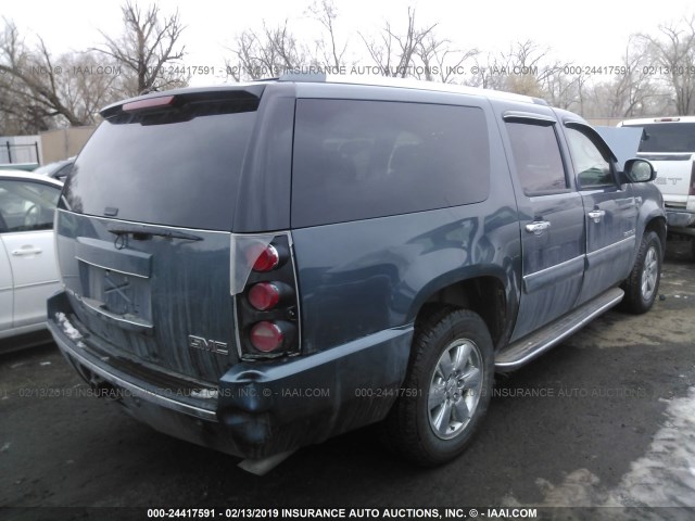 1GKFK66807J363671 - 2007 GMC YUKON XL DENALI BLUE photo 4