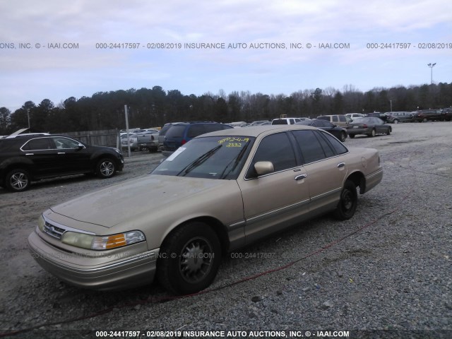 2FALP7462TX102332 - 1996 FORD CROWN VICTORIA LX GOLD photo 2