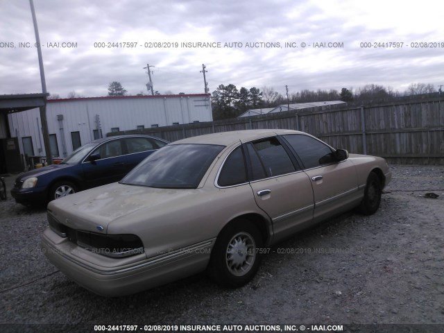 2FALP7462TX102332 - 1996 FORD CROWN VICTORIA LX GOLD photo 4