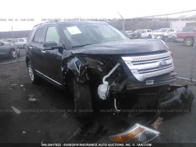 1FM5K8D89EGC45467 - 2014 FORD EXPLORER XLT BLACK photo 1