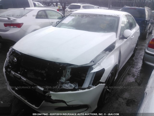 1HGCV1F35JA095321 - 2018 HONDA ACCORD SPORT WHITE photo 2