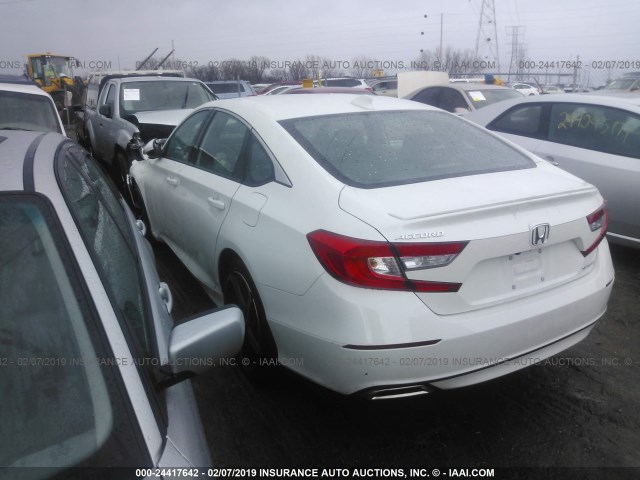 1HGCV1F35JA095321 - 2018 HONDA ACCORD SPORT WHITE photo 3