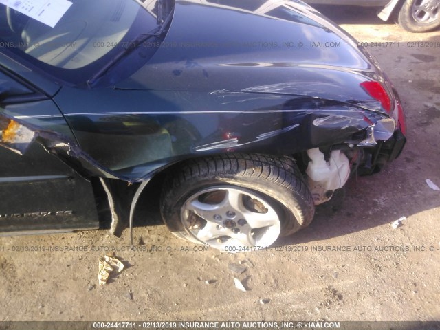 1G2WK52J01F163936 - 2001 PONTIAC GRAND PRIX SE GREEN photo 6