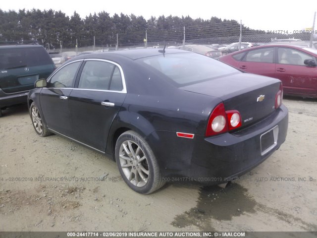 1G1ZK57738F150137 - 2008 CHEVROLET MALIBU LTZ BLACK photo 3