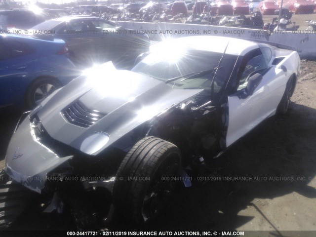 1G1YB2D75K5104398 - 2019 CHEVROLET CORVETTE STINGRAY/3LT GRAY photo 2