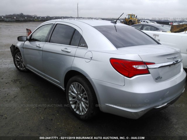 1C3CCBAB6CN101037 - 2012 CHRYSLER 200 LX SILVER photo 3