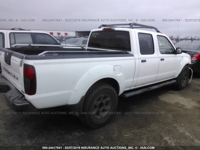 1N6ED29X63C456011 - 2003 NISSAN FRONTIER CREW CAB XE/CREW CAB SE WHITE photo 4