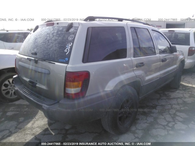 1J4GX48S14C316318 - 2004 JEEP GRAND CHEROKEE LAREDO/COLUMBIA/FREEDOM 米色 照片 4