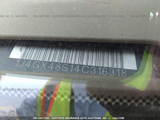 1J4GX48S14C316318 - 2004 JEEP GRAND CHEROKEE LAREDO/COLUMBIA/FREEDOM 米色 照片 9