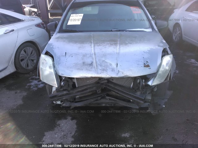 3N1AB61E38L662961 - 2008 NISSAN SENTRA 2.0/2.0S/2.0SL SILVER photo 6