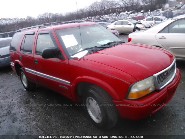 1GKCS13W2X2559775 - 1999 GMC JIMMY RED photo 1