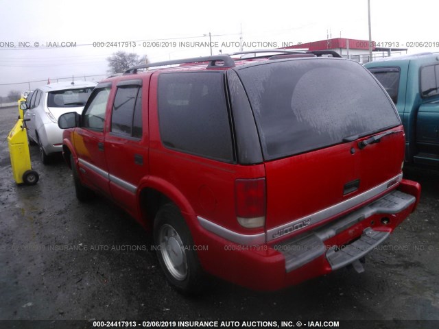 1GKCS13W2X2559775 - 1999 GMC JIMMY RED photo 3