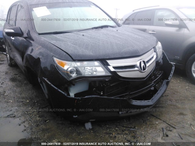 2HNYD28338H511303 - 2008 ACURA MDX TECHNOLOGY BLACK photo 6