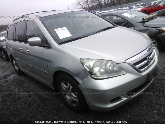 5FNRL38745B131510 - 2005 HONDA ODYSSEY EXL SILVER photo 1