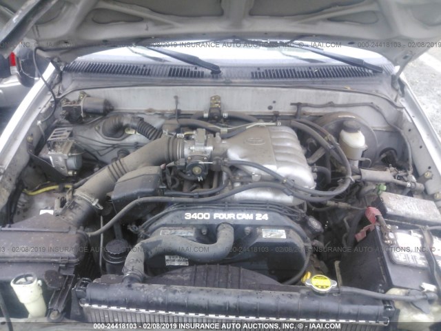 5TESN92NX3Z280733 - 2003 TOYOTA TACOMA XTRACAB PRERUNNER ვერცხლისფერი ფოტო 10