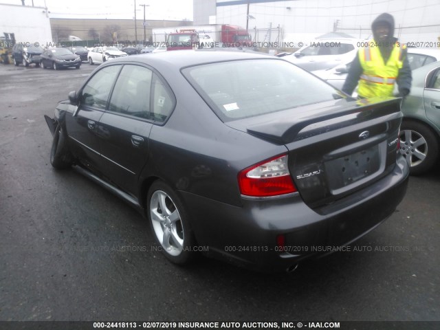 4S3BL626987207056 - 2008 SUBARU LEGACY 2.5I LIMITED GRAY photo 3