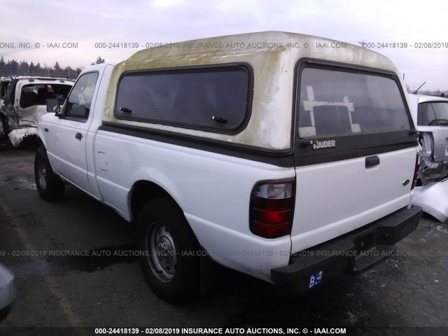 1FTYR10DX5PA05626 - 2005 FORD RANGER WHITE photo 3