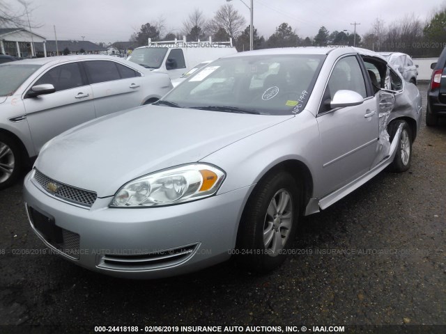 2G1WA5E33E1177136 - 2014 CHEVROLET IMPALA LIMITED LS SILVER photo 2