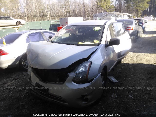 JN8AS5MT6FW664751 - 2015 NISSAN ROGUE SELECT S SILVER photo 2