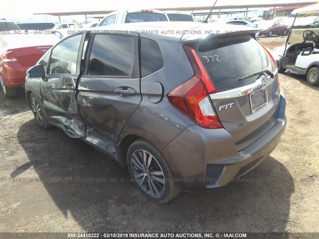 3HGGK5H85FM784070 - 2015 HONDA FIT EX/EXL GRAY photo 3