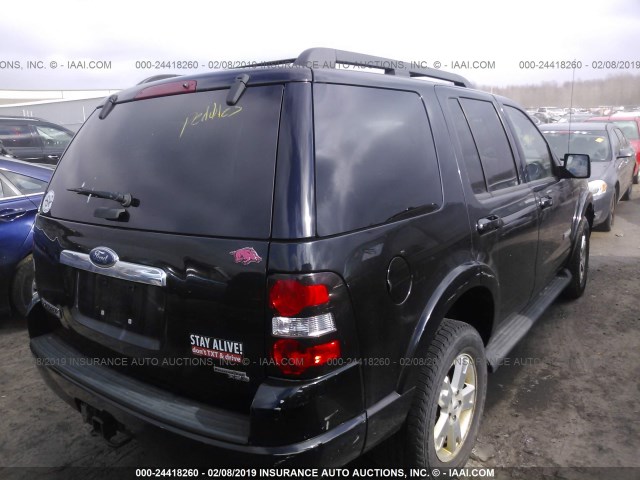 1FMEU63E37UA58686 - 2007 FORD EXPLORER XLT BLACK photo 4