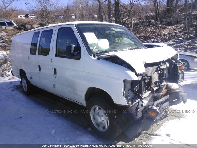 1FTSS3EL4BDB05563 - 2011 FORD ECONOLINE E350 SUPER DUTY VAN WHITE photo 1