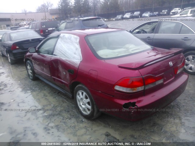 1HGCG66812A053605 - 2002 HONDA ACCORD EX/SE RED photo 3