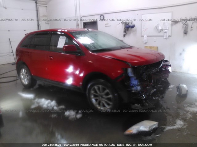 2FMDK4JC0ABA96624 - 2010 FORD EDGE SEL RED photo 1