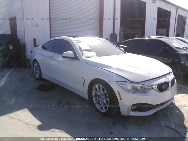 WBA3R1C55EK190130 - 2014 BMW 435 I WHITE photo 1