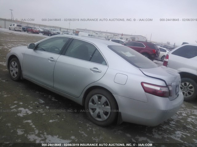 4T4BE46K87R002299 - 2007 TOYOTA CAMRY NEW GENERAT CE/LE/XLE/SE SILVER photo 3