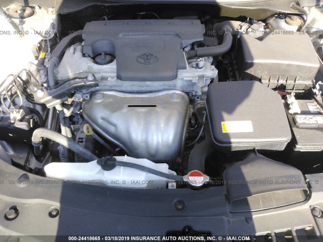 4T1BF1FK7GU509684 - 2016 TOYOTA CAMRY LE/XLE/SE/XSE SILVER photo 10