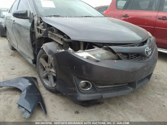 4T1BF1FK4CU046266 - 2012 TOYOTA CAMRY SE/LE/XLE GRAY photo 6