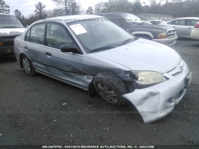 1HGES16365L000826 - 2005 HONDA CIVIC DX VP 银色 照片 1