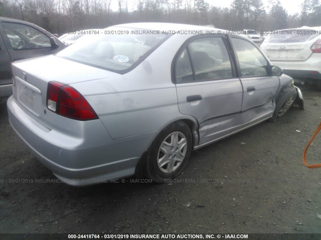 1HGES16365L000826 - 2005 HONDA CIVIC DX VP 银色 照片 4