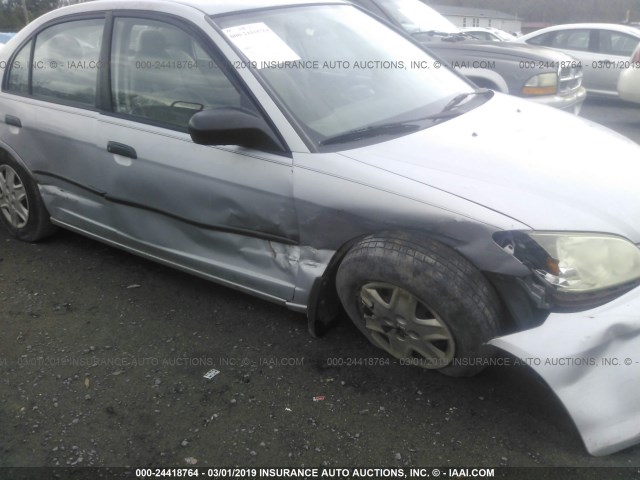 1HGES16365L000826 - 2005 HONDA CIVIC DX VP 银色 照片 6