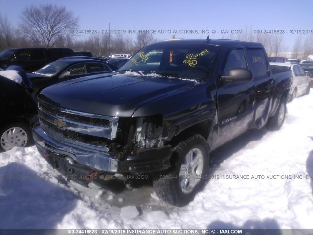 3GCRKSE31AG294005 - 2010 CHEVROLET SILVERADO K1500 LT BLACK photo 2