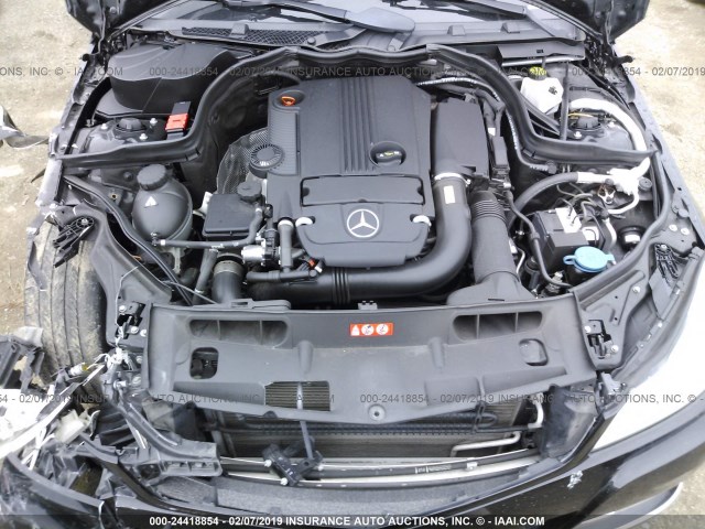 WDDGF4HB9CR222388 - 2012 MERCEDES-BENZ C 250 BLACK photo 10