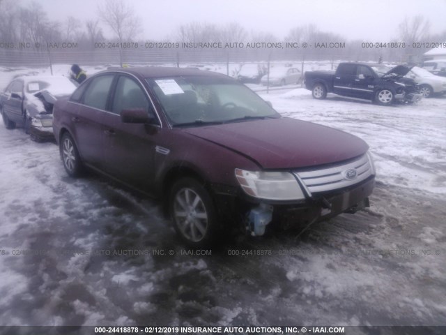 1FAHP24W98G116797 - 2008 FORD TAURUS SEL MAROON photo 1