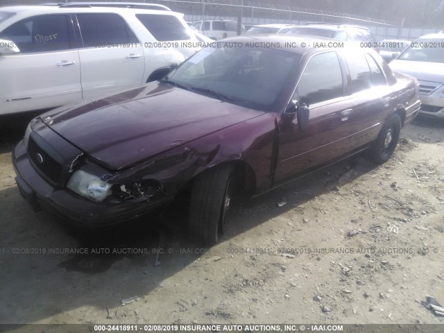 2FAFP71V48X166338 - 2008 FORD CROWN VICTORIA POLICE INTERCEPTOR BURGUNDY photo 2