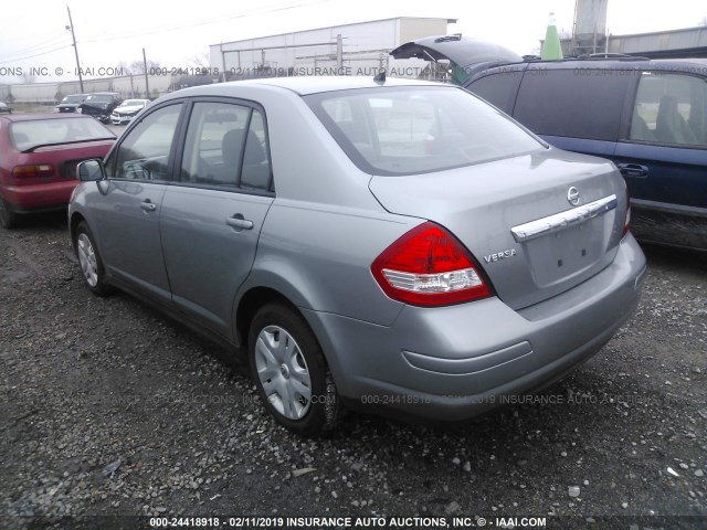 3N1BC1AP3BL450784 - 2011 NISSAN VERSA S/SL GRAY photo 3