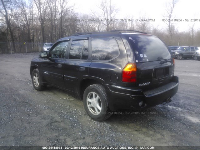 1GKDS13S342136636 - 2004 GMC ENVOY BLACK photo 3