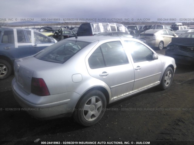 3VWSP69M52M002840 - 2002 VOLKSWAGEN JETTA GLS TDI SILVER photo 4