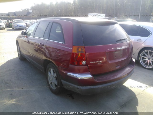 2C4GM68425R475739 - 2005 CHRYSLER PACIFICA TOURING RED photo 3