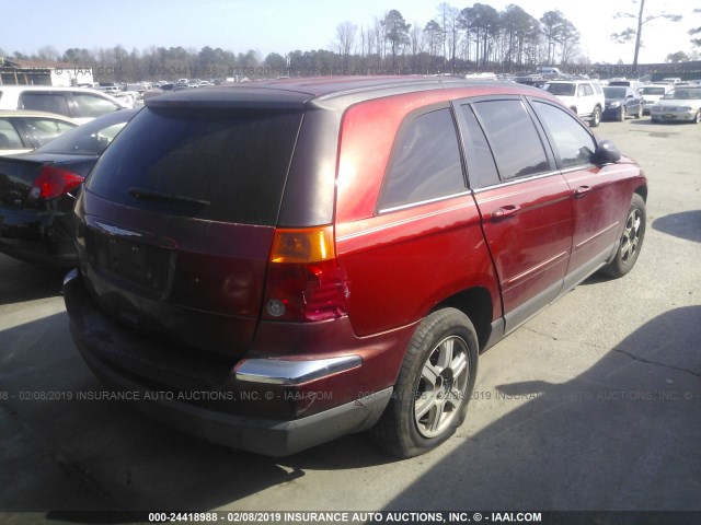 2C4GM68425R475739 - 2005 CHRYSLER PACIFICA TOURING RED photo 4