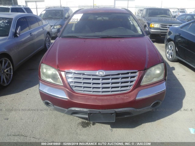 2C4GM68425R475739 - 2005 CHRYSLER PACIFICA TOURING RED photo 6