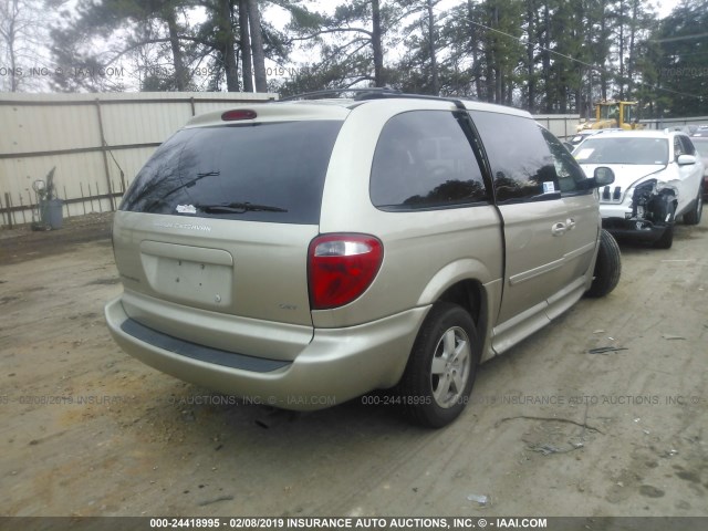 2D4GP44L97R313721 - 2007 DODGE GRAND CARAVAN SXT GOLD photo 4