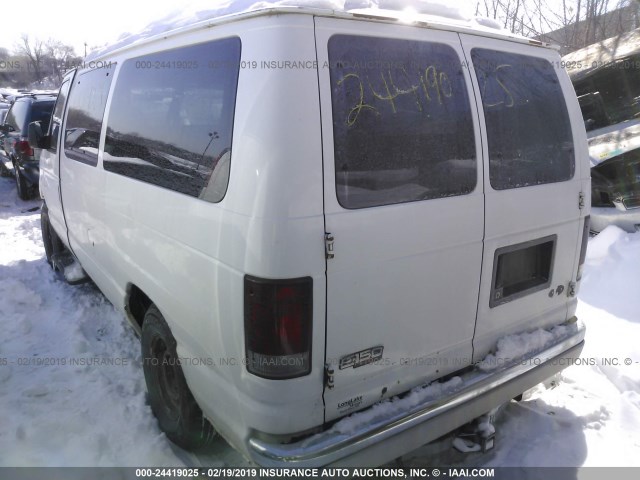 1FMRE11W93HB98662 - 2003 FORD ECONOLINE E150 WAGON YELLOW photo 3