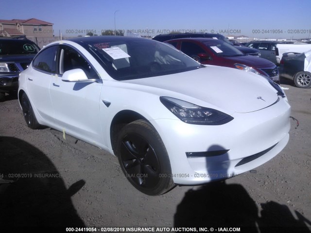 5YJ3E1EAXJF034410 - 2018 TESLA MODEL 3 WHITE photo 1