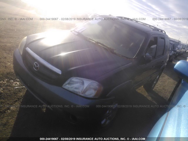 4F2YU08101KM63508 - 2001 MAZDA TRIBUTE LX/ES BLACK photo 2