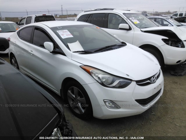 5NPDH4AE4DH291722 - 2013 HYUNDAI ELANTRA GLS/LIMITED WHITE photo 1